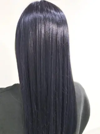 ロング カラー 予約 停止のヘアスタイル