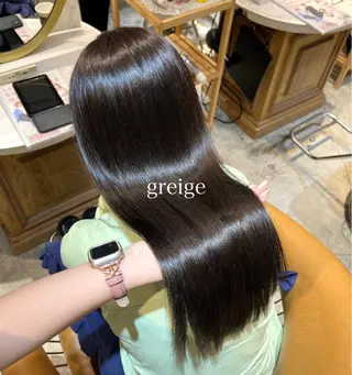 ロング カラー 髪質改善/縮毛矯正/ レイヤーカットななこのヘアスタイル