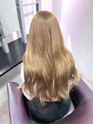 ロング カラー こまつ まりやのヘアスタイル