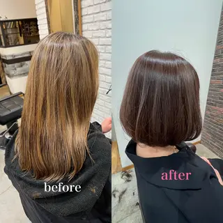 ミディアム カラー ヘアアレンジ キッズ 五反田　美容院☆張 明星☆韓国ヘアのヘアスタイル