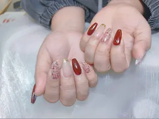 ネイル Chiara 長さだしのネイルデザイン