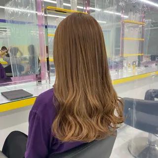 セミロング カラー ヘアアレンジ mai🍑暖色カラー /レイヤー💖のヘアスタイル