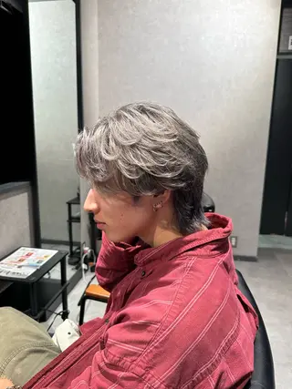 ミディアム カラー ヘアアレンジ メンズ メンズヘア静岡 ✂︎Ryuheiのヘアスタイル