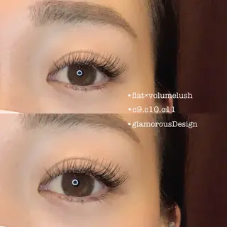 マツエク・マツパ courage eyelashのマツエク・マツパデザイン