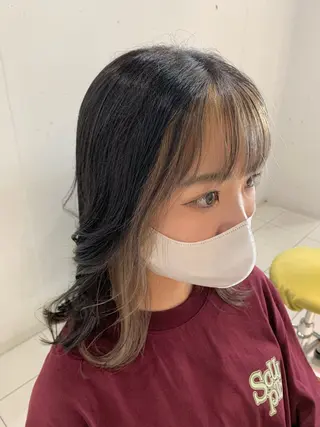 ミディアム MORISAKI ✂︎縮毛矯正のヘアスタイル