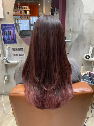 ロング カラー 東 史夏のヘアスタイル