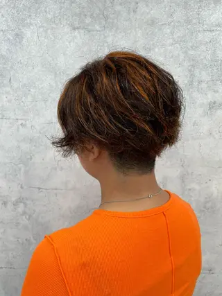 ショート カラー 似合わせ🌿‬髪質 改善🧸RYUGOのヘアスタイル