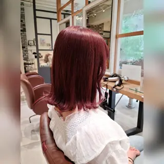 ミディアム カラー 田中 孝征のヘアスタイル