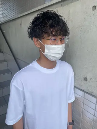 パーマ メンズ 大阪美容師 井上智博のヘアスタイル