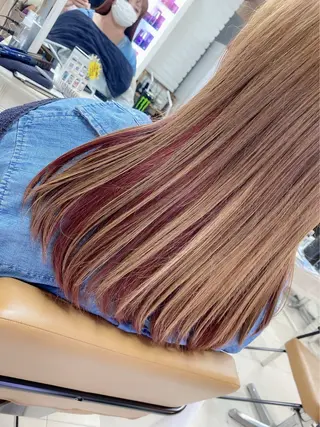 セミロング 🦋艶カラー陽菜 🦋のヘアスタイル