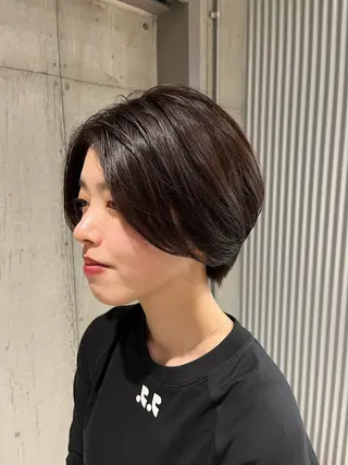 ミディアム カラー ヘアアレンジ ボブ×艶カラー 特化・リクト💥のヘアスタイル