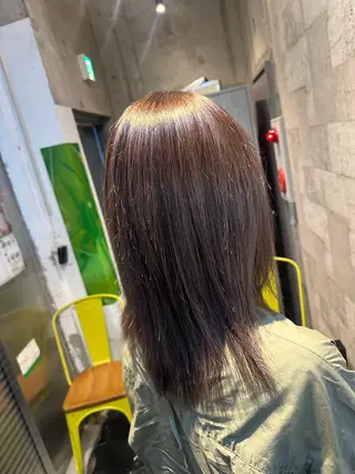 セミロング カラー 保井 実奈美のヘアスタイル