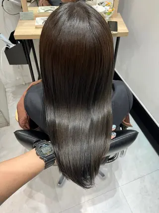 ロング カラー ブリーチなし 暖色カラー/井上あいのヘアスタイル