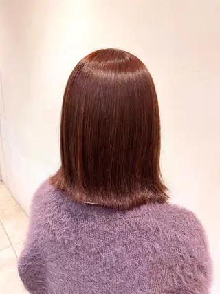 ミディアム レイヤーカット/ 透明感カラー/カナのヘアスタイル