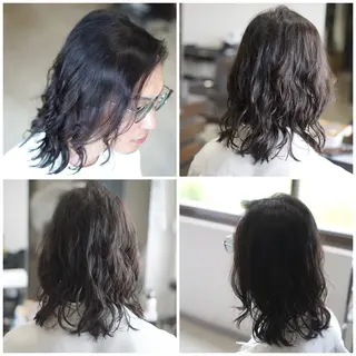 ロング パーマ メンズ 中島 剛のヘアスタイル