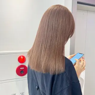 ミディアム カラー 🍒暖色✖️レイヤー ／Haruna🍒のヘアスタイル