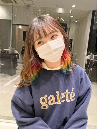 ミディアム カラー 【BIBBIDI】 MIKIのヘアスタイル