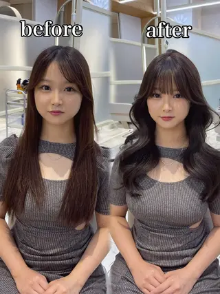 ロング レイヤー/顔周り /韓国ヘア/TAKUのヘアスタイル