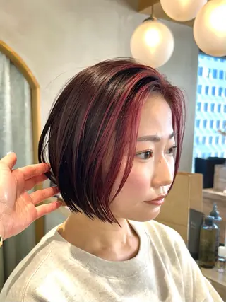 ショート 🩵縮毛矯正/ブリー チ/髪質改善/いつかのヘアスタイル