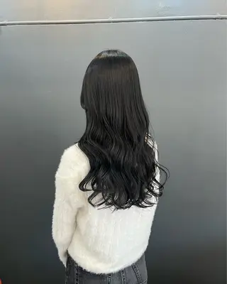ロング カラー 暗髪とオリーブ🌿 渡辺拓人のヘアスタイル