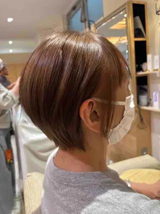 ショート 🍒🌷ピンクカラー 🌷🍒井出まりあのヘアスタイル