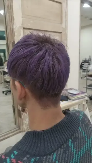 ショート メンズ カラー 磯崎 美幸のヘアスタイル
