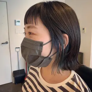 ミディアム カラー コウノス マサコのヘアスタイル