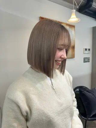 ミディアム カラー 赤み無し柔らかカラー 【梅田】madokaのヘアスタイル