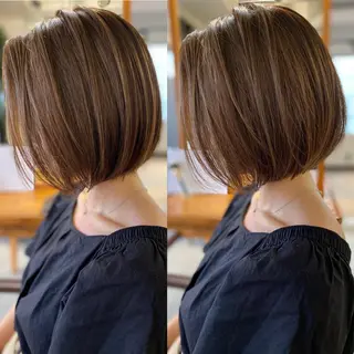 ショート ｎ／ｍ所属・桜木町駅徒歩5分 ハイライト横浜No1のヘアスタイル