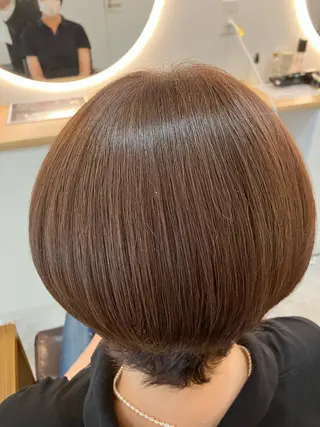 ショート カラー ヘアアレンジ キッズ 横浜関内髪質改善 re:Magoのヘアスタイル