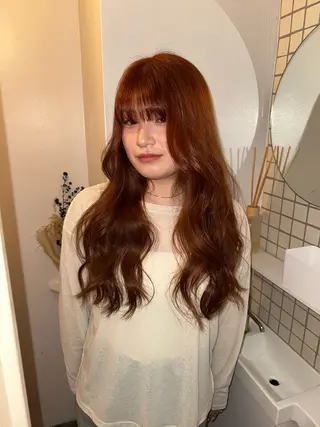 ロング カラー 海外風/暖色🧡 /Unaのヘアスタイル