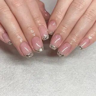 ネイル パラジェルネイル 大人可愛/シンプルのネイルデザイン