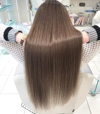 ロング カラー パーマ MODE K´s eau髪質改善特化のヘアスタイル