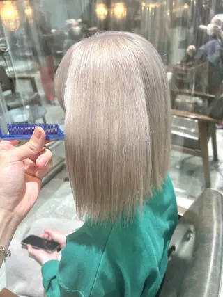 セミロング カラー ヘアアレンジ 🌈インナーカラー ‘ショウマ’🌈のヘアスタイル