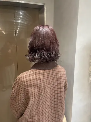ミディアム カラー パーマ yui/ layer cutのヘアスタイル