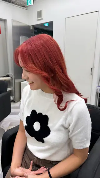 ロング カラー ヘアアレンジ EIGHT/ 琉聖のヘアスタイル