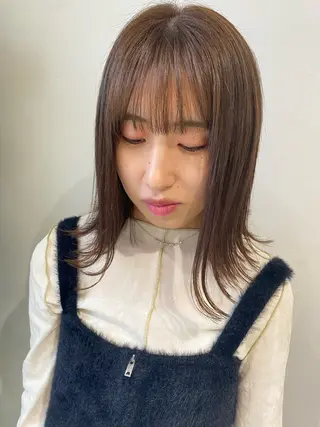 ミディアム 多田 まりやのヘアスタイル