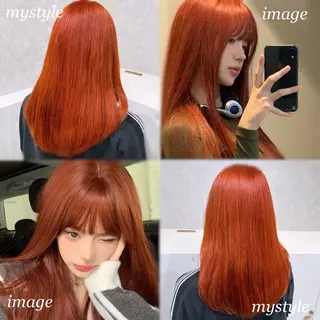 ロング カラー 韓国ヘア🇰🇷透明 感カラー/yui💞のヘアスタイル