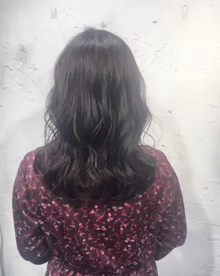 セミロング カラー ヘアアレンジ ✨艶髪✨透明感✨ 山内大樹のヘアスタイル