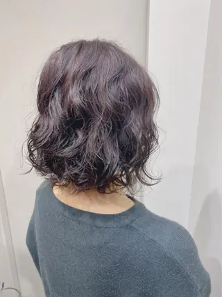 ミディアム カラー パーマ ブリーチ縮毛矯正/ デサキ ショウヘイのヘアスタイル