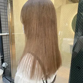 セミロング カラー ヤマモト マイのヘアスタイル