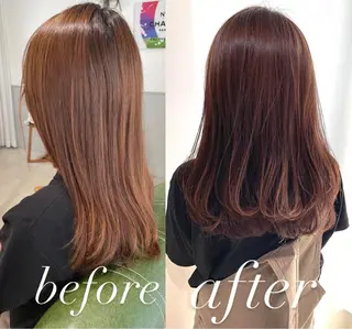 ミディアム カラー 過去一の柔髪ヘア 🌿einshairのヘアスタイル