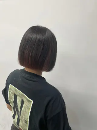 ショート 縮毛矯正/髪質改善/ ブリーチ毛/木元渓太のヘアスタイル