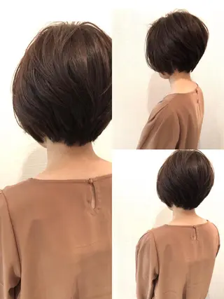 ショート カラー 平川 友希子のヘアスタイル