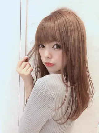 ミディアム 代表山口ひな 髪質改善のプロのヘアスタイル