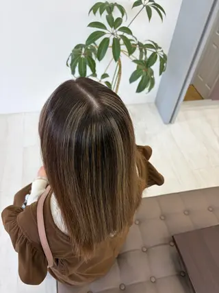 ミディアム 平日カットモデル 高岡/山崎開世のヘアスタイル