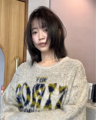 ミディアム はまだ かんたのヘアスタイル