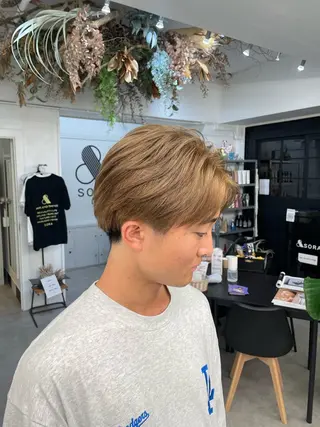 カラー メンズ 川上拓真 ✂︎学芸大学のヘアスタイル