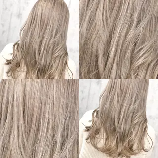 ミディアム ブリーチ毛に縮毛矯正 ✨カラー✨山田 正幸のヘアスタイル