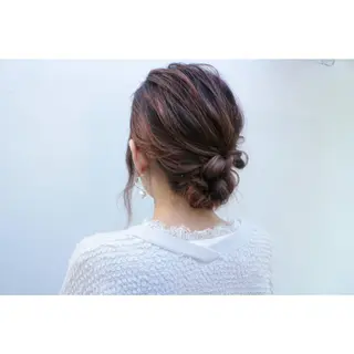 ヘアアレンジ クニモトハルナ ボブ/柔らかカラーのヘアスタイル